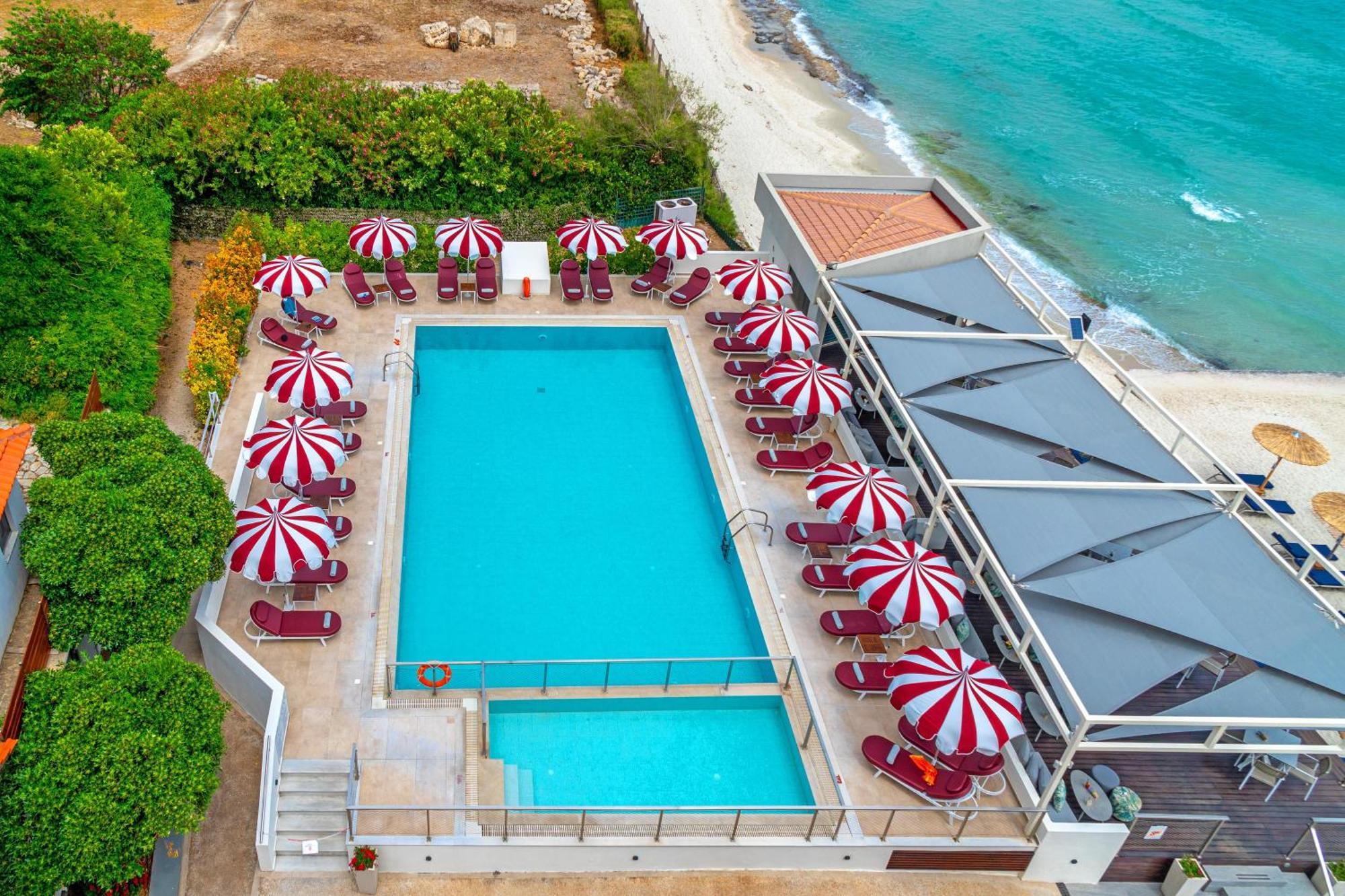Ammon Zeus Luxury Beach Hotel Kallithea  Exterior foto