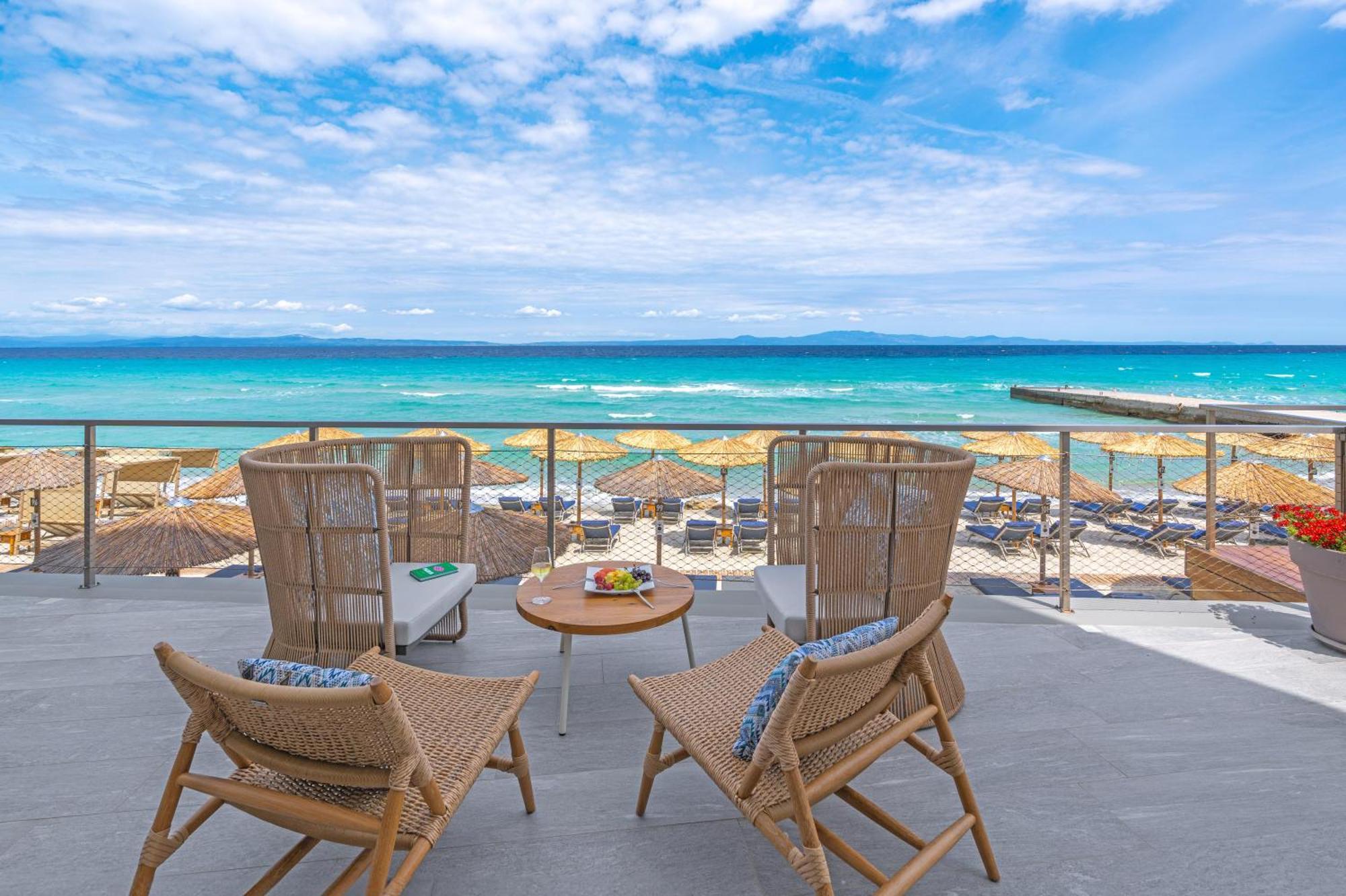 Ammon Zeus Luxury Beach Hotel Kallithea  Exterior foto