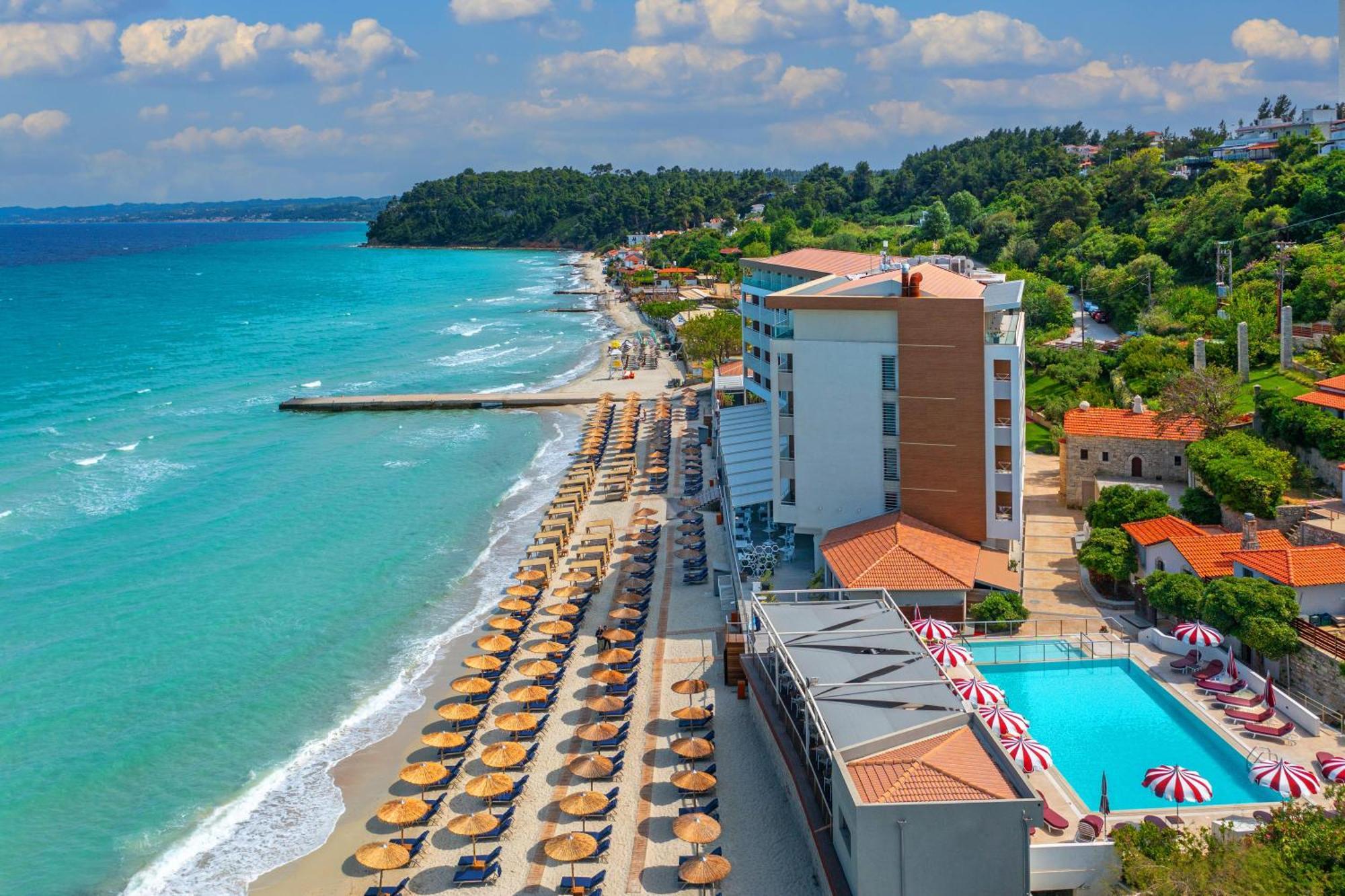 Ammon Zeus Luxury Beach Hotel Kallithea  Exterior foto